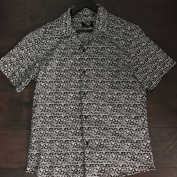 ASOS Midnight surf revere collar button up. Size M - Picture 2 of 4